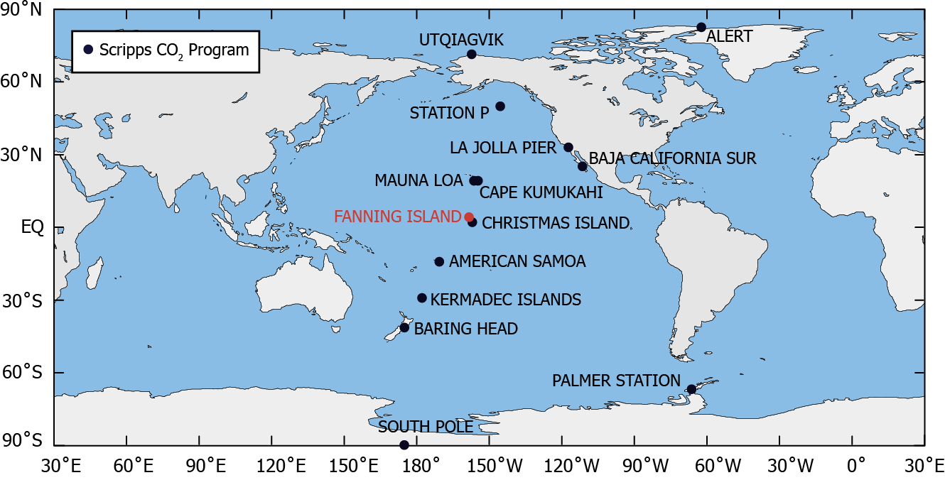 Map of Fanning Island